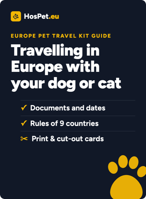 Cover of the Europe Pet Travel Kit Guide